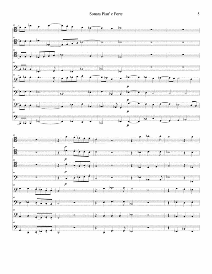Giovanni Gabrieli Sonata Pian' e Forte for Trombones image number null
