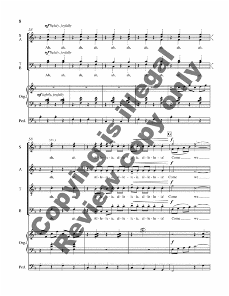 Eternal Brightness: 1. Sweet Accord 4-Part scores gallery preview page 6
