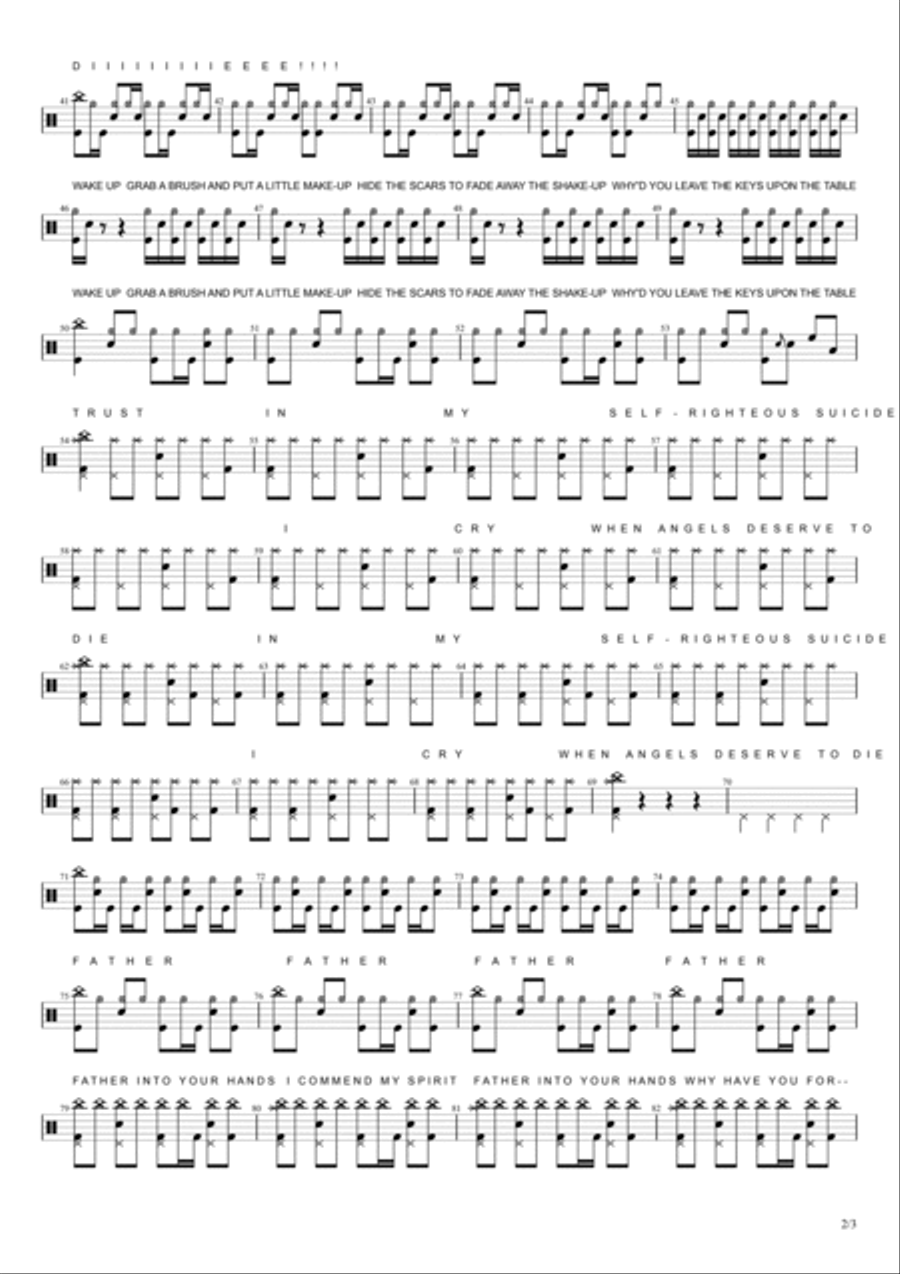Chop suey drum tab shop