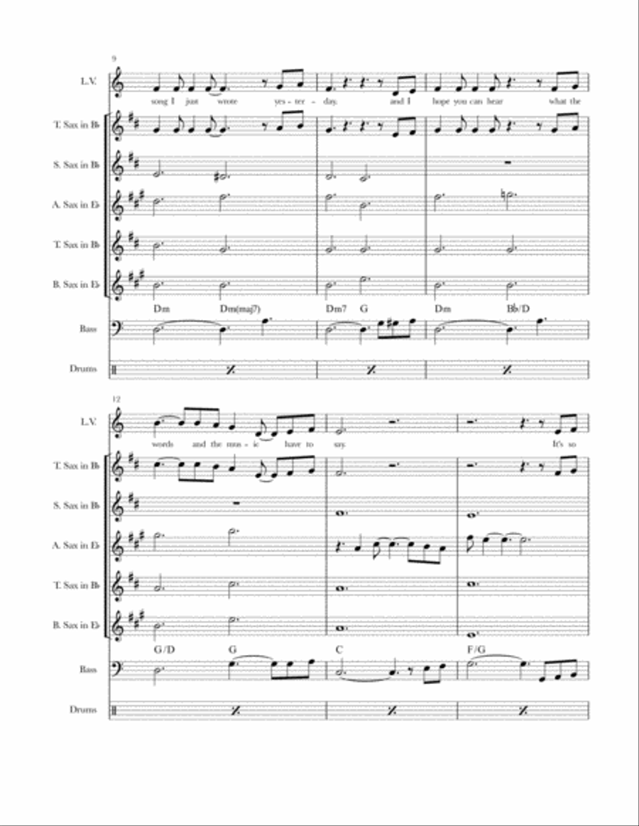 After The Lovin' Saxophone Quartet scores gallery preview page 4