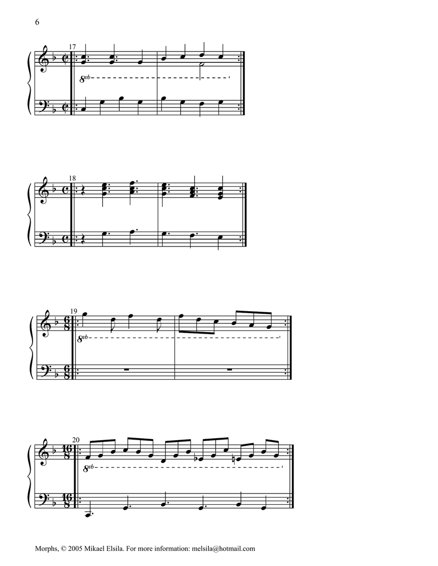 Morphs: Etudes for Improvisation Piano scores gallery preview page 6