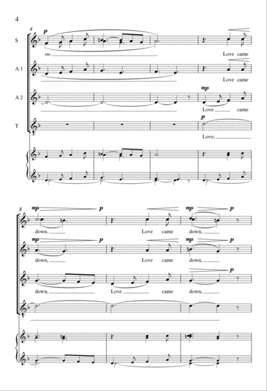 Love Came Down at Christmas Divisi scores gallery preview page 3