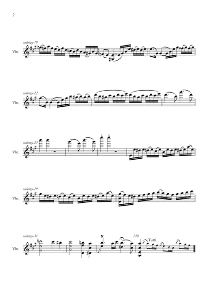 Mozart Violin Concerto no. 5 - Cadenzas