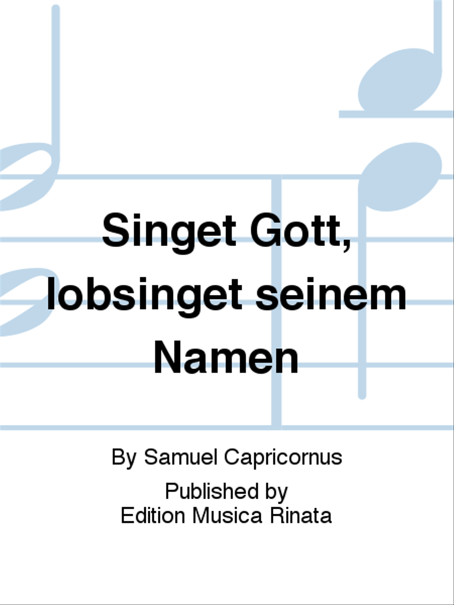 Singet Gott, lobsinget seinem Namen Violin scores gallery preview page 1