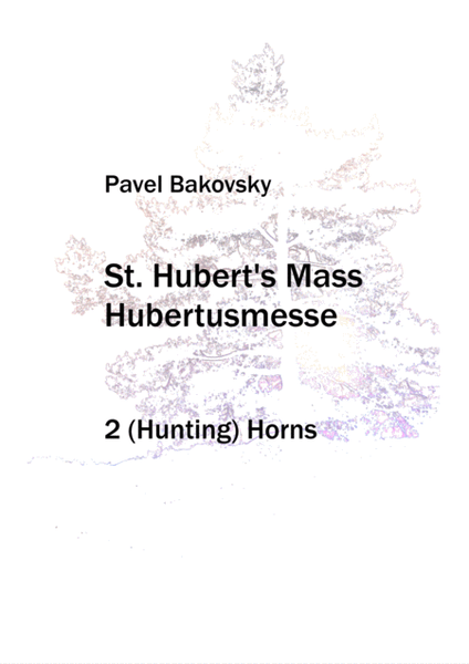 P. Bakovsky: Hubertusmesse (St. Hubert's Mass) for 2 horns image number null