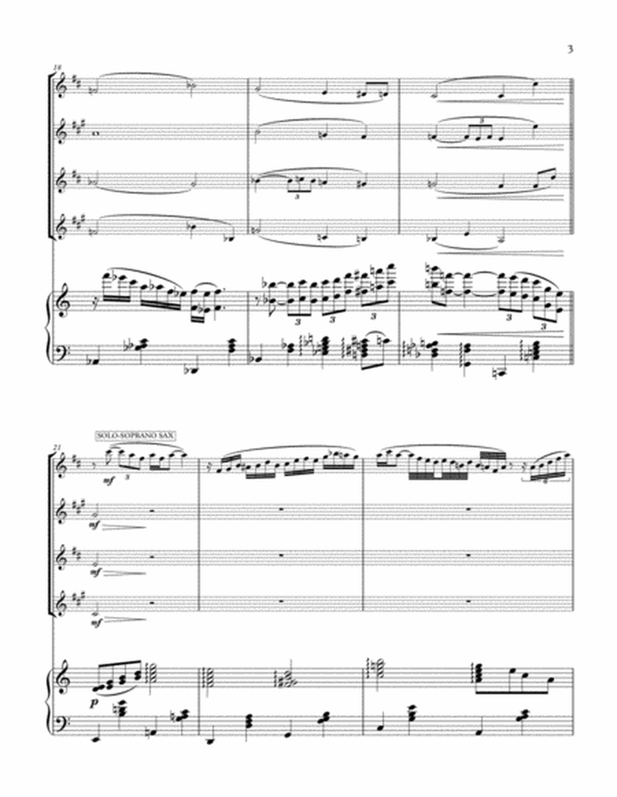Something On My Mind (for sax quartet and piano)