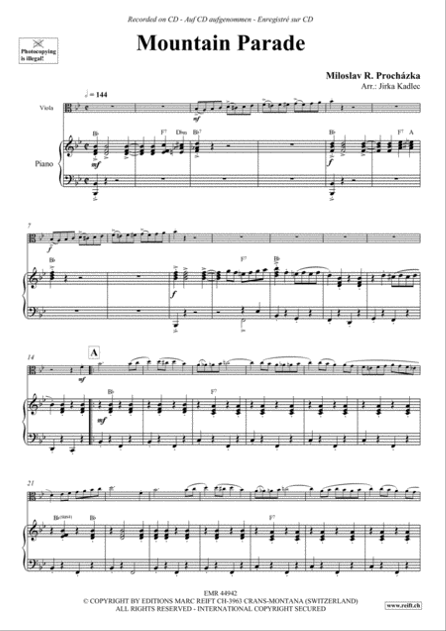 Mountain Parade Viola scores gallery preview page 4