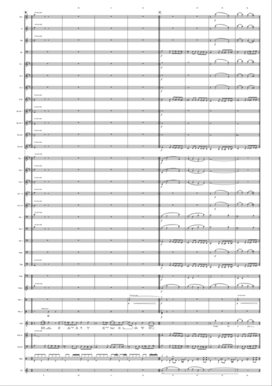 Thought Contagion Concert Band scores gallery preview page 4