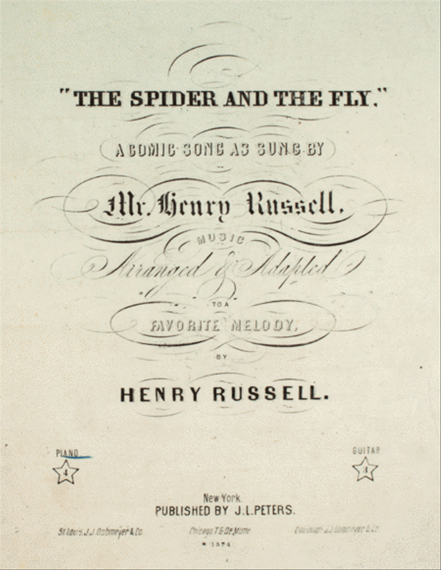 The Spider and the Fly. Comic Song Voice scores gallery preview page 1