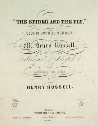 The Spider and the Fly. Comic Song