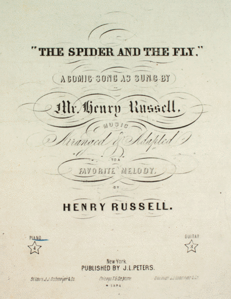 The Spider and the Fly. Comic Song