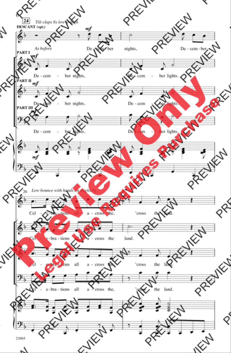 December Nights 3-Part scores gallery preview page 6