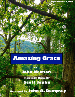 Book cover for Amazing Grace / The Entertainer (Trio for Flute, Trumpet and Piano)