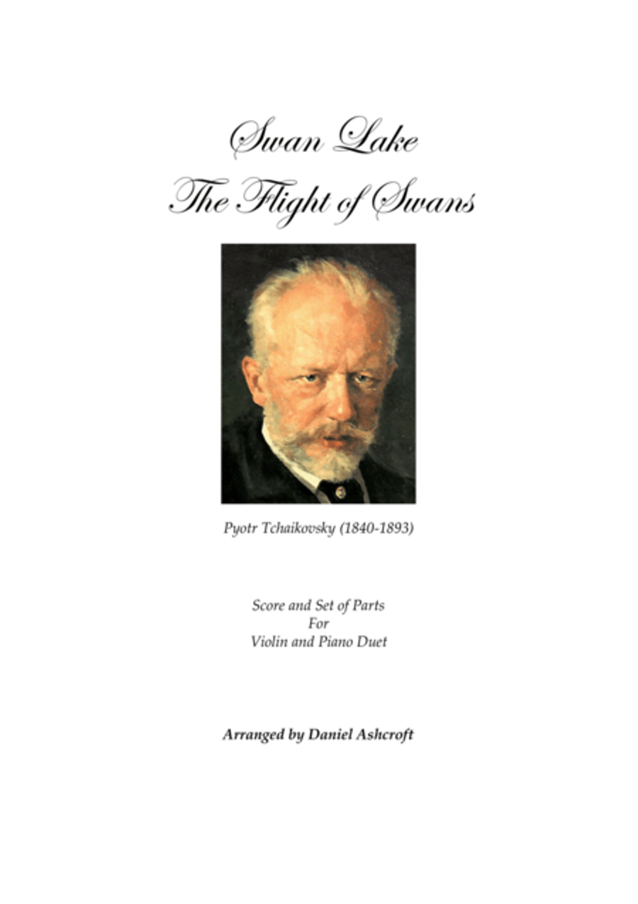 Tchaikovsky's The Flight of Swans - Score and Parts String Duet scores gallery preview page 1