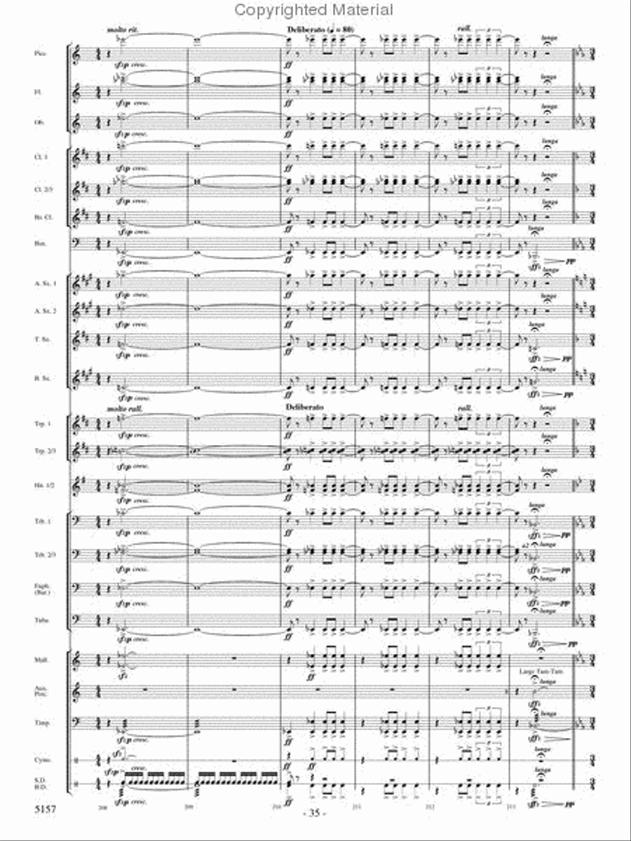 Fate of the Gods Fate of the Gods Concert Band scores gallery preview page 34