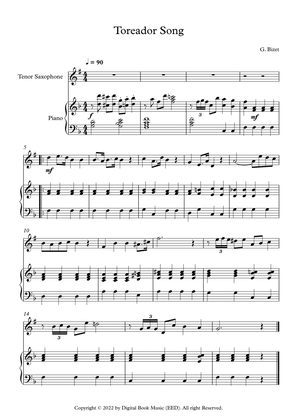 Toreador Song - Georges Bizet (Tenor Sax + Piano)