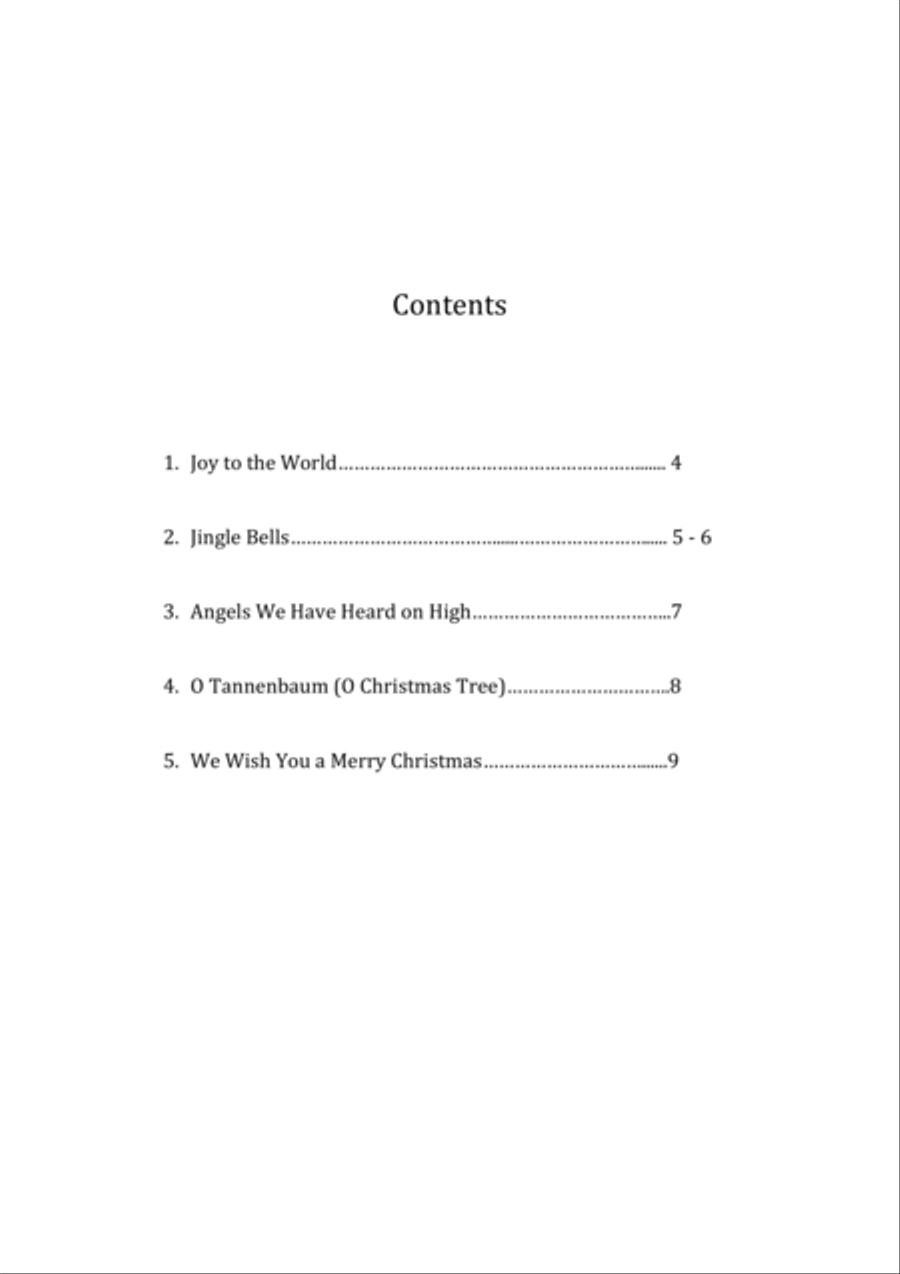 Christmas Songs (Volume 1) - 12 String Harp Harp scores gallery preview page 3