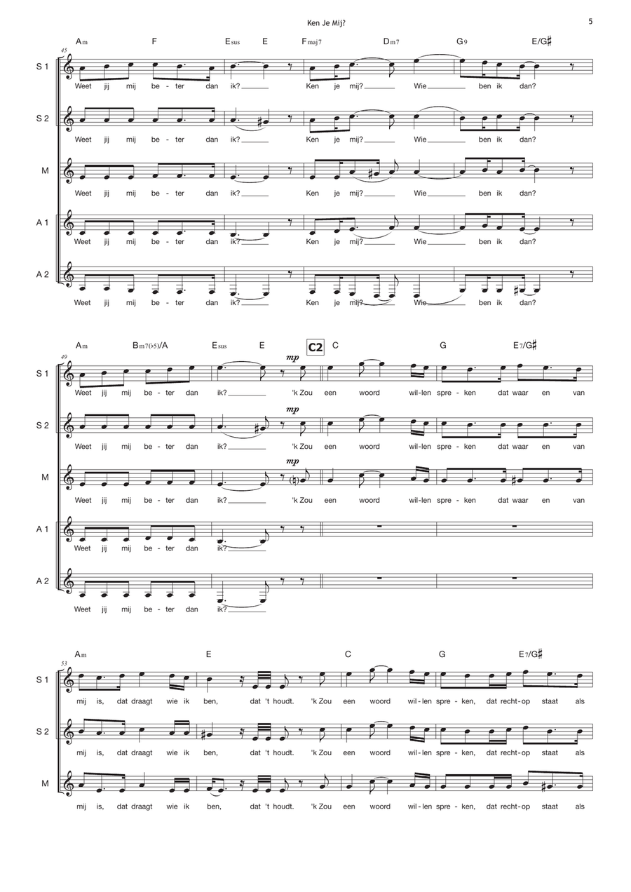 Ken Je Mij SSAA scores gallery preview page 5