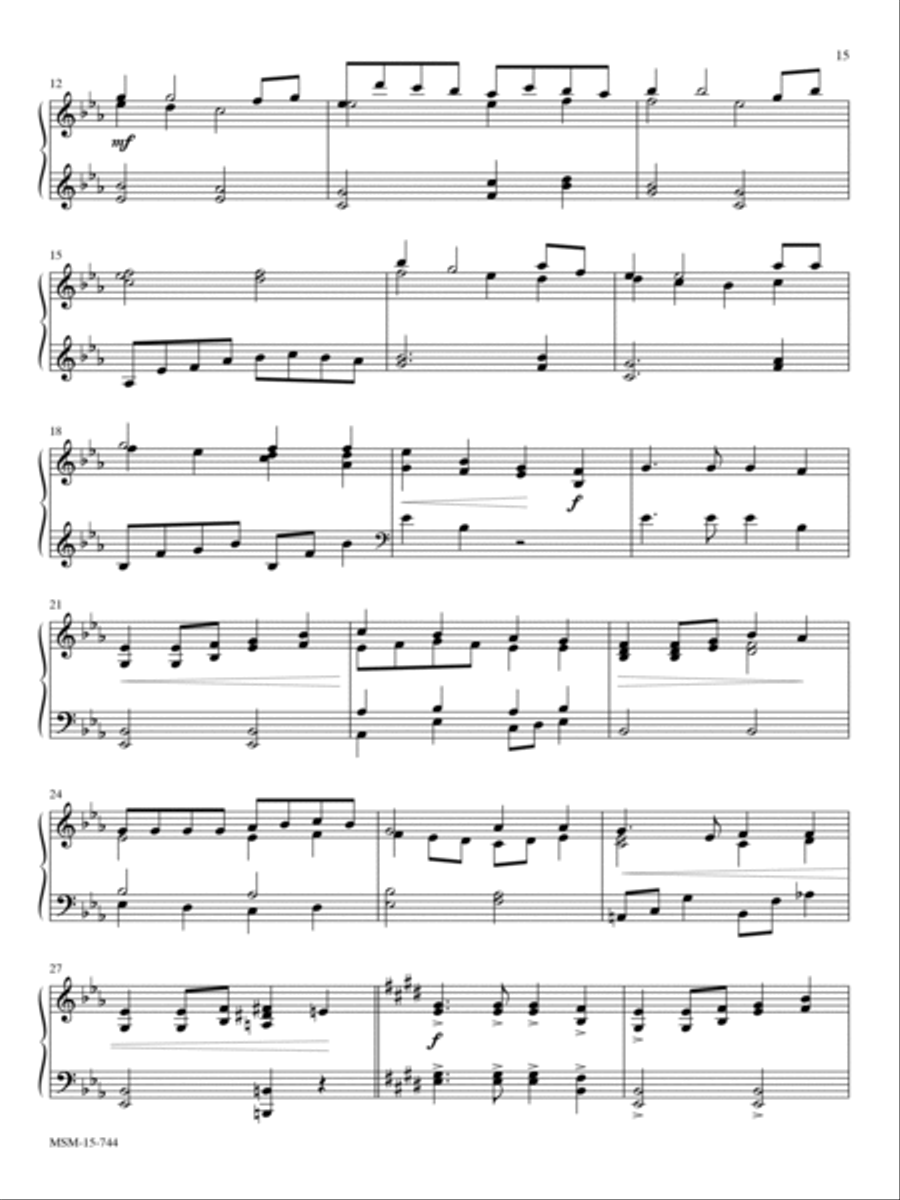My Lord, What a Morning Piano Solo scores gallery preview page 2