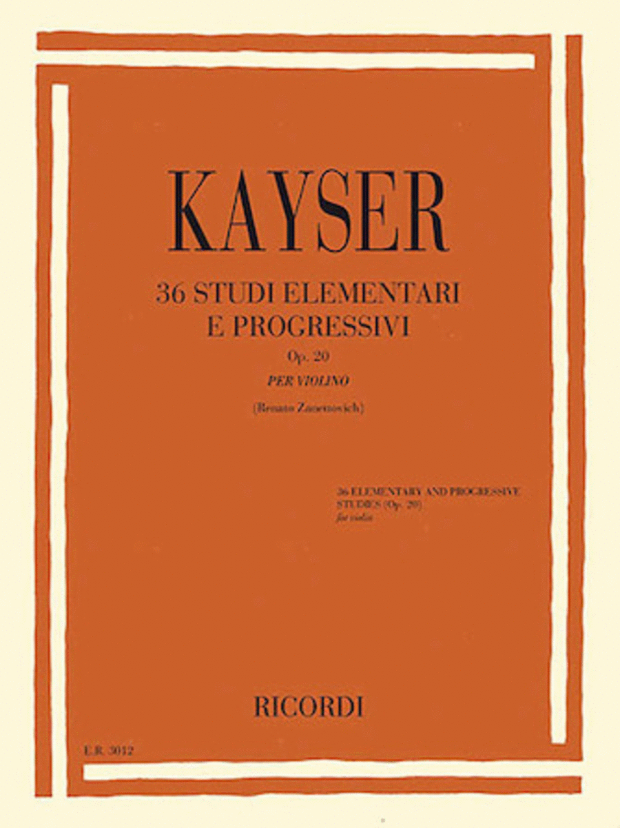 36 Elementary and Progressive Studies Op. 20