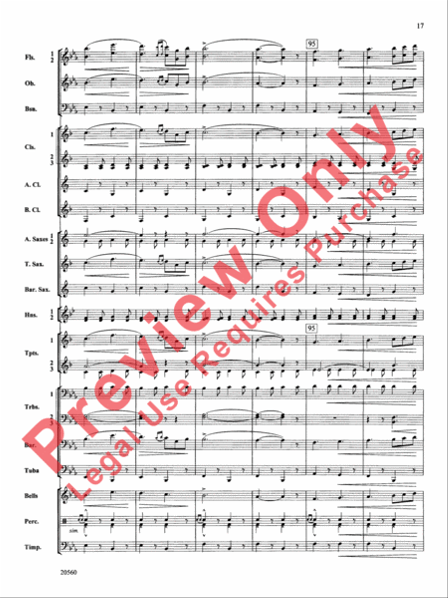Marche Lorraine Concert Band scores gallery preview page 18