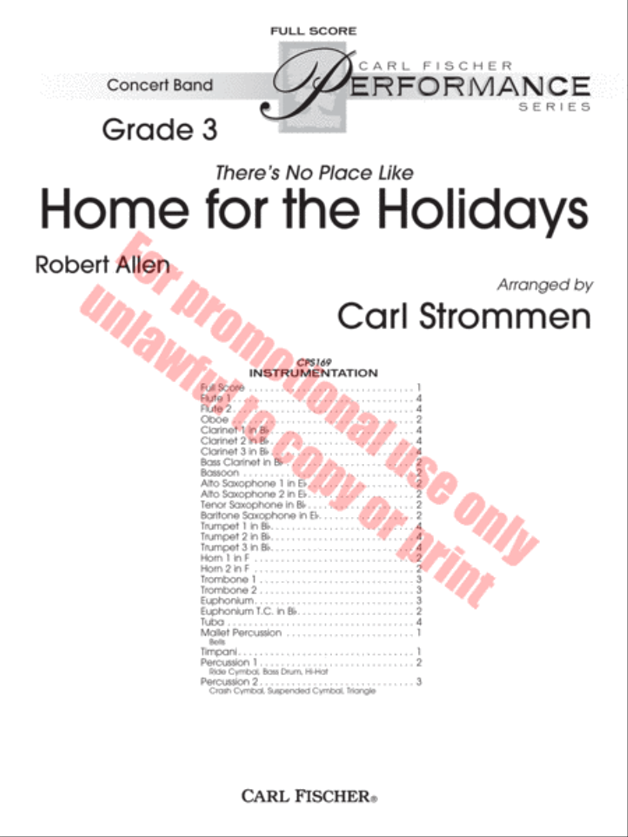 Home For the Holidays Home For the Holidays Concert Band scores gallery preview page 2