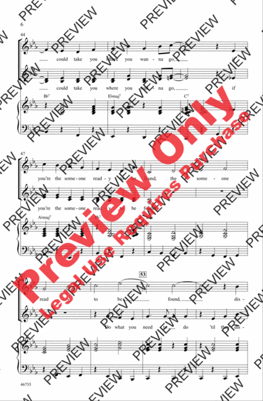 Someone in the Crowd by Pasek and Paul SSAA - Sheet Music page 6