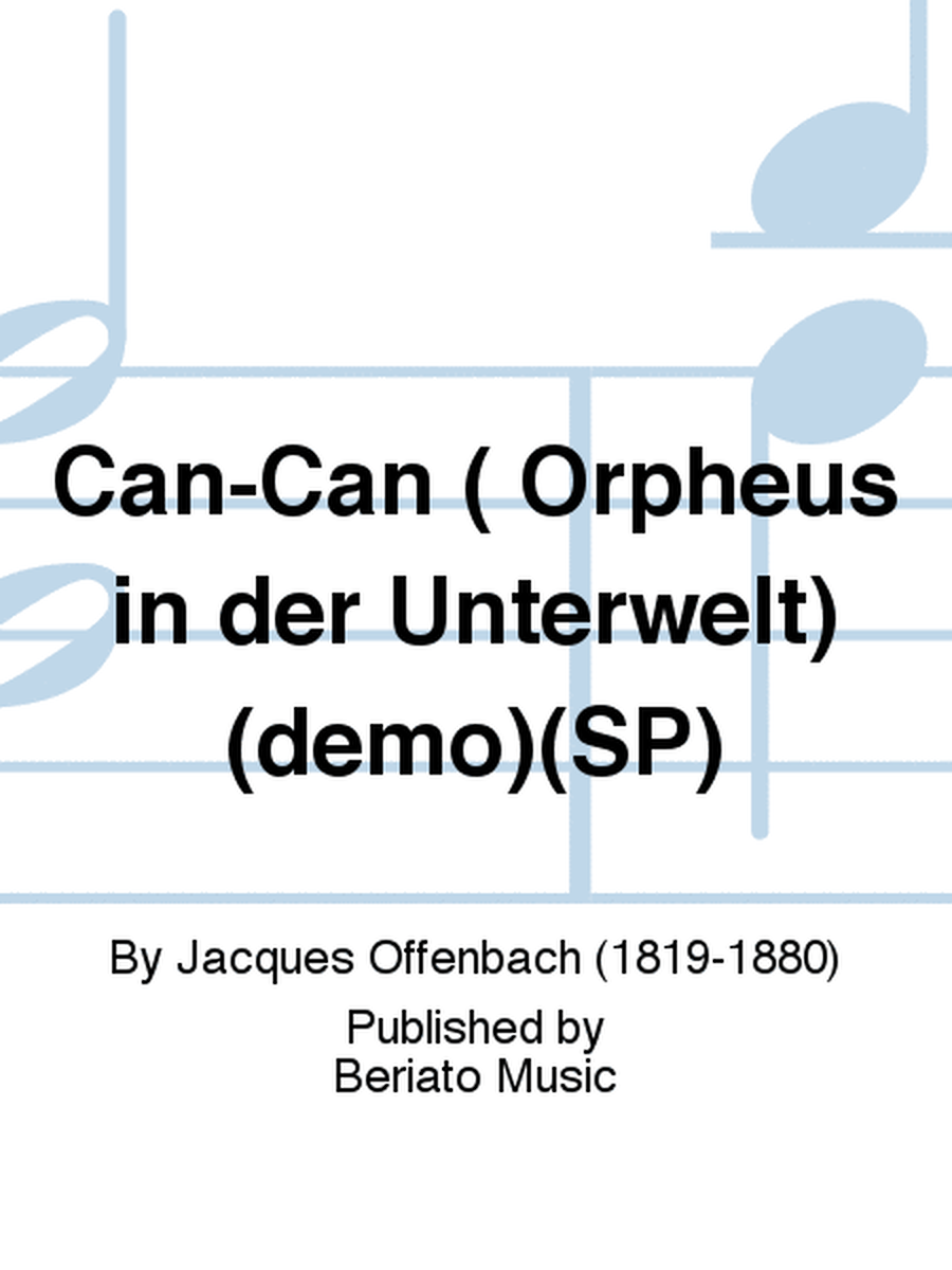 Can-Can ( Orpheus in der Unterwelt)(demo)(SP)