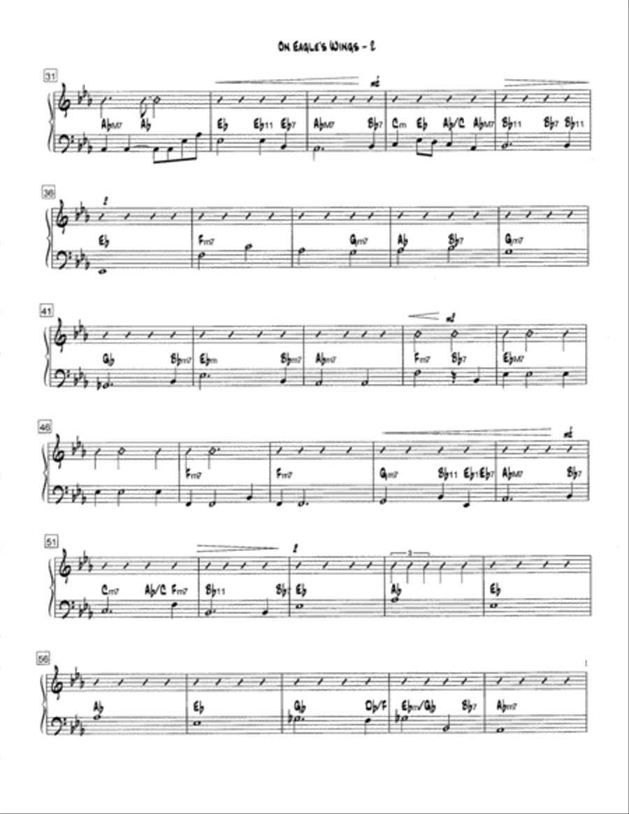 On Eagle's Wings On Eagle's Wings 4-Part scores gallery preview page 4