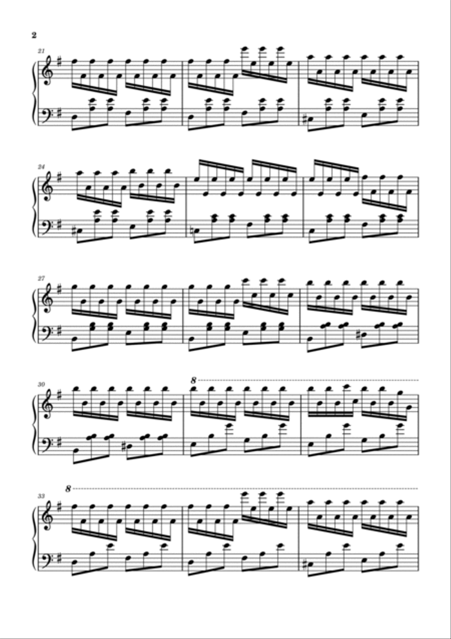 Porz Goret Piano Solo scores gallery preview page 2