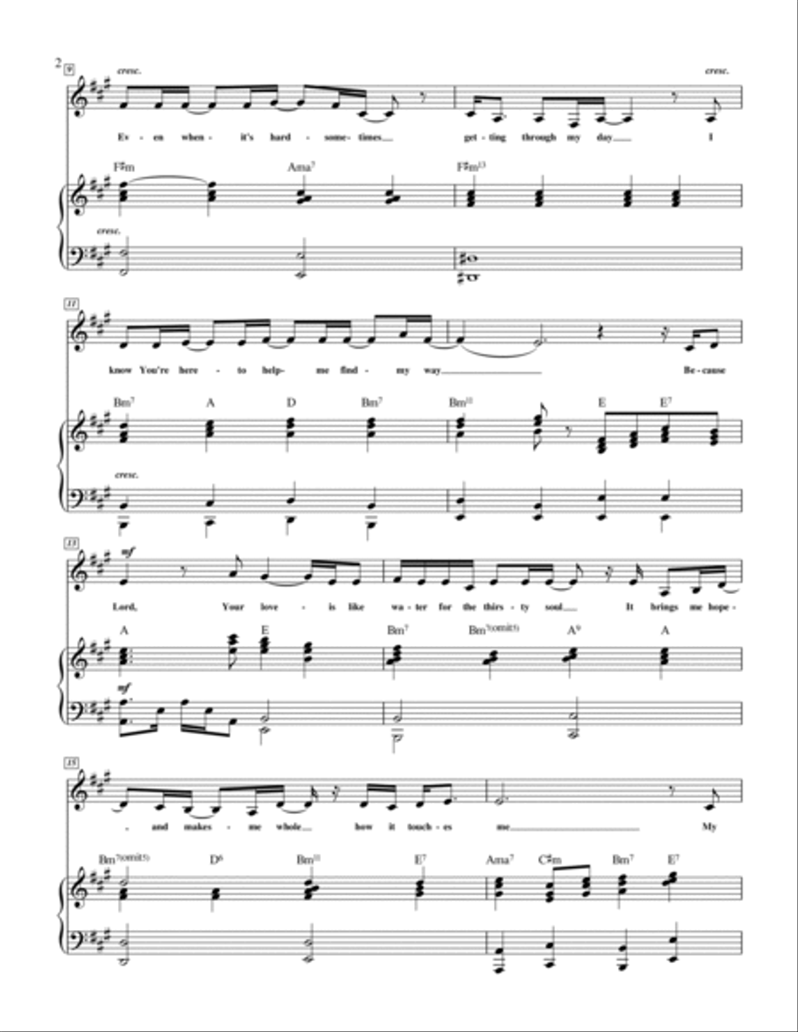 Like Water for the Thirsty Soul Voice Solo scores gallery preview page 2