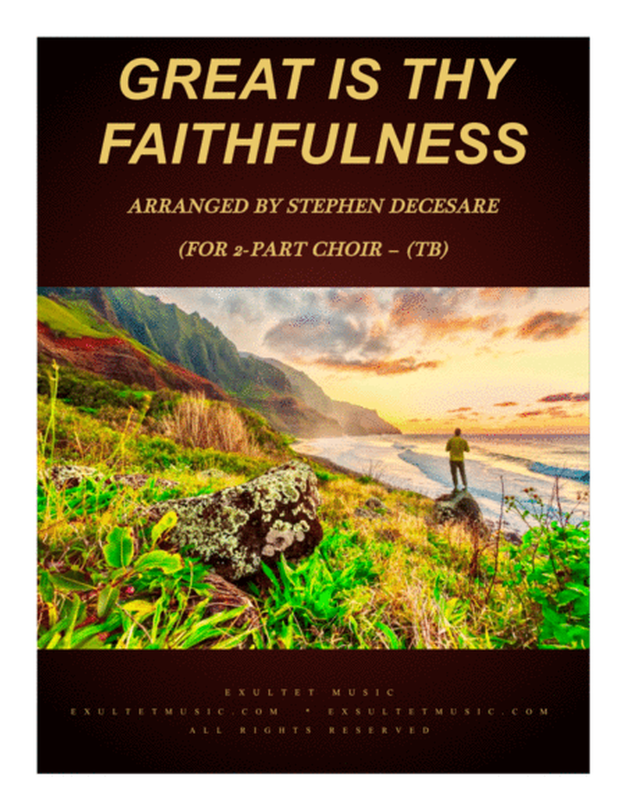 Great Is Thy Faithfulness (for 2-part choir - (TB) image number null