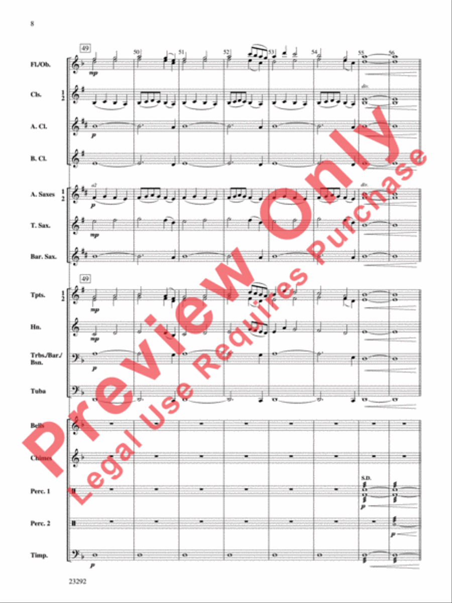 Castles and Dragons Castles and Dragons Concert Band scores gallery preview page 9