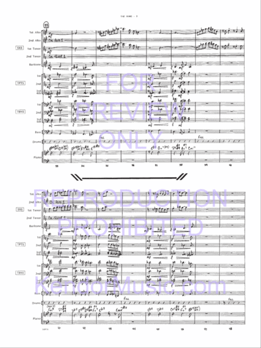 Ring, The Jazz Ensemble scores gallery preview page 4