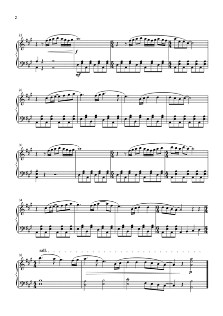 Chiquitita Piano Solo scores gallery preview page 2