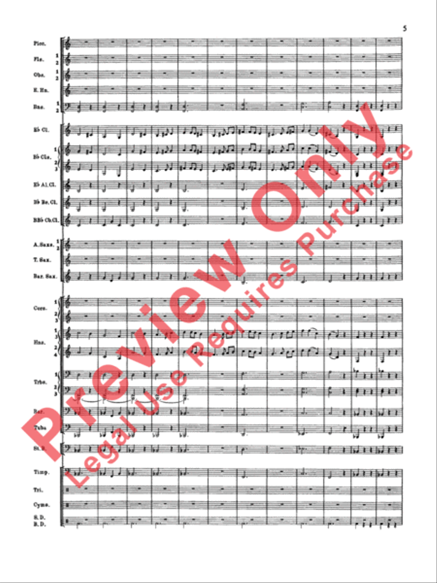 Symphonic Dance No. 2 Concert Band scores gallery preview page 6