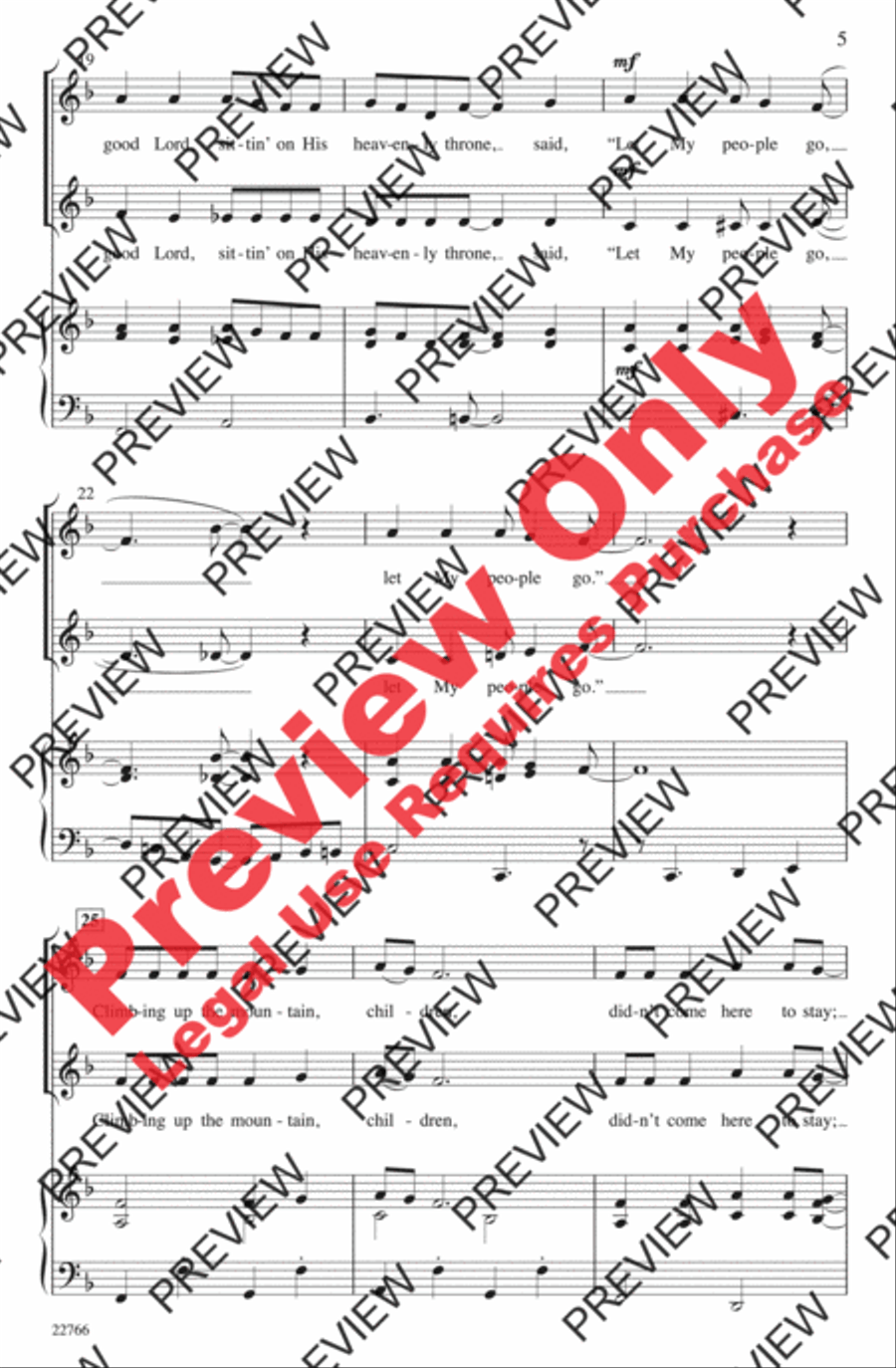Climbing Up the Mountain 2-Part scores gallery preview page 5