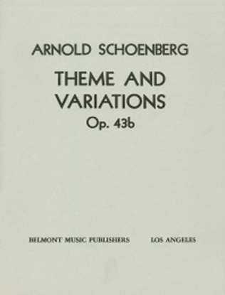 Book cover for Theme and Variations arranged for Orchestra, Op. 43b