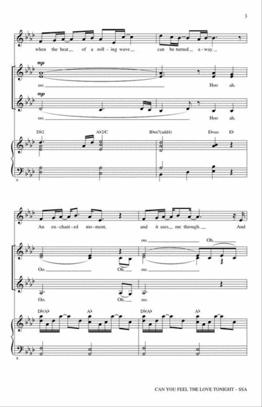 <br>Sheet music extract