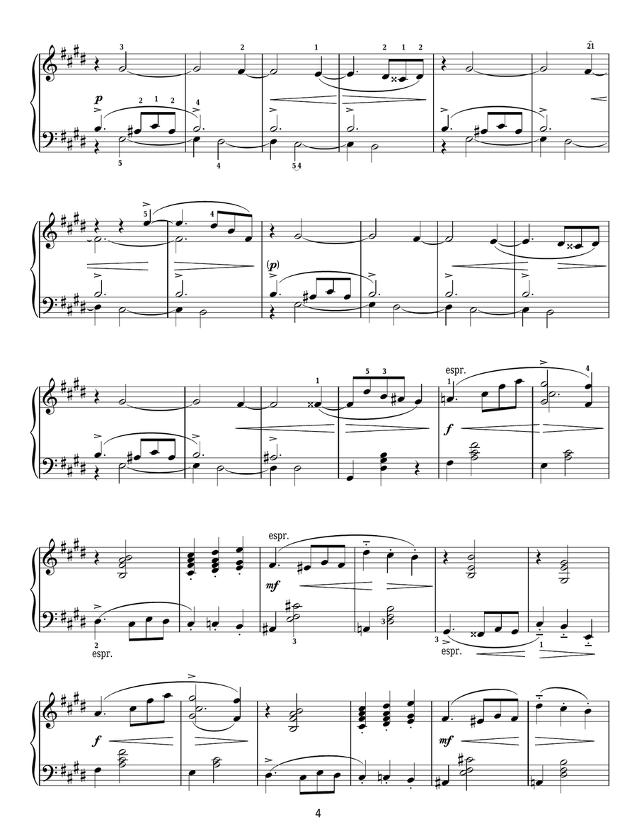 Noel (December from 'The Seasons' Op. 37) Piano Solo scores gallery preview page 4