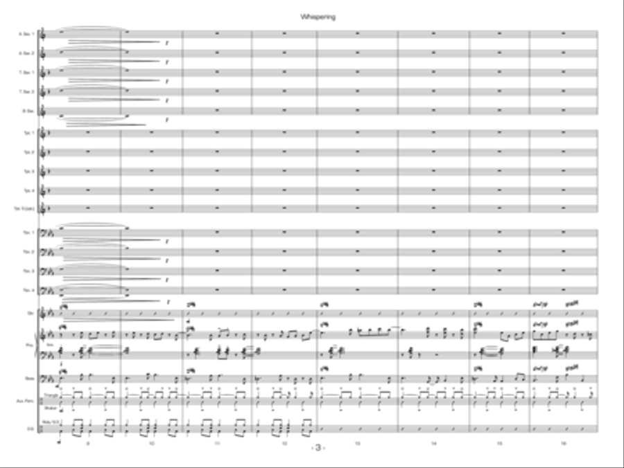 Whispering Whispering Jazz Ensemble scores gallery preview page 3