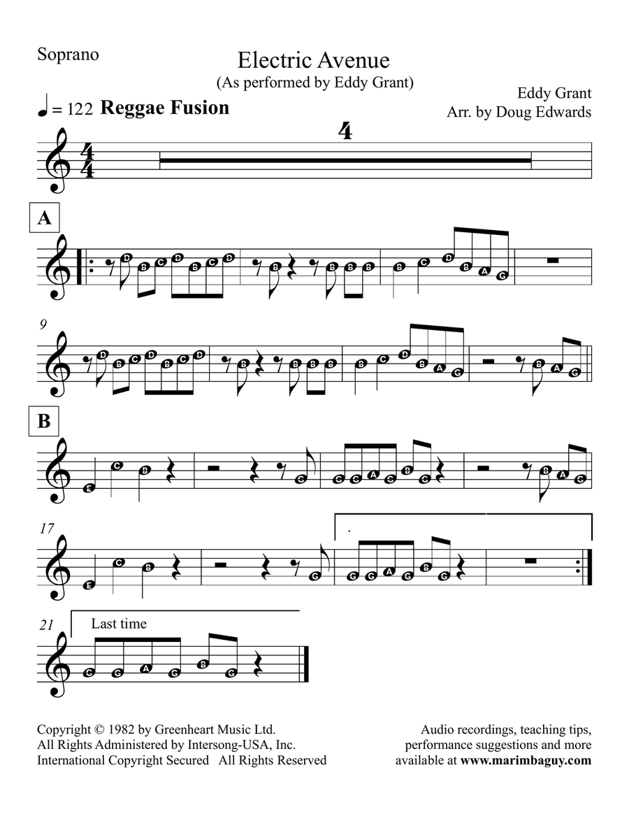 Electric Avenue Percussion Ensemble scores gallery preview page 5