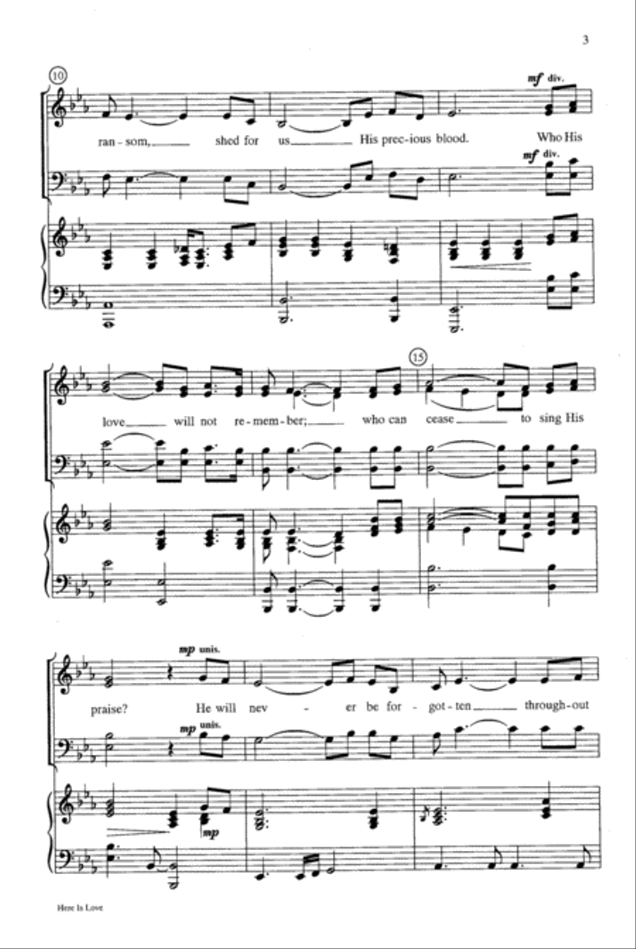 Here Is Love 4-Part scores gallery preview page 3