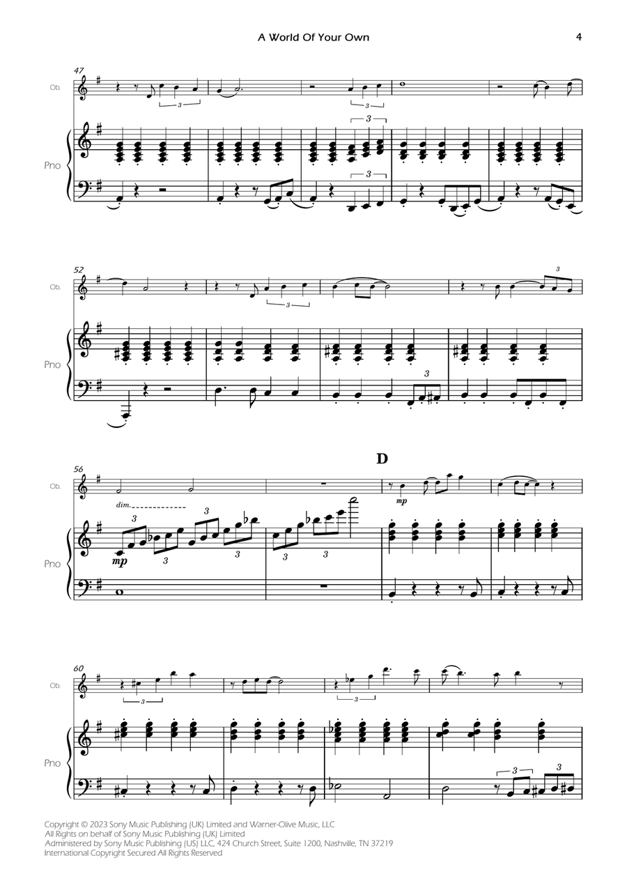 A World Of Your Own Piano scores gallery preview page 6