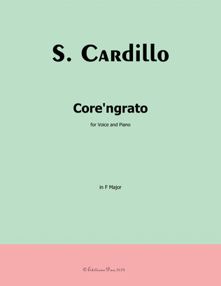 Book cover for Corengrato, by S. Cardillo, in F Major