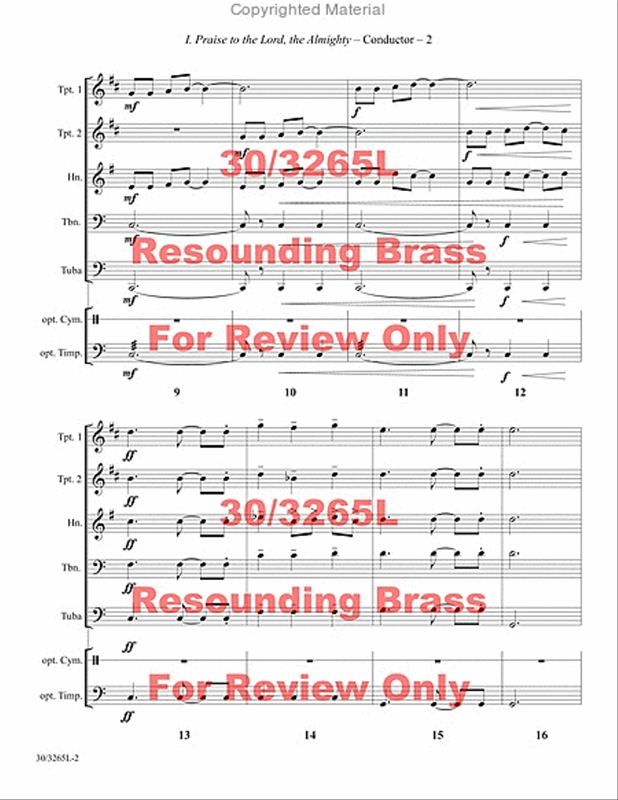 Resounding Brass Brass Quintet scores gallery preview page 3