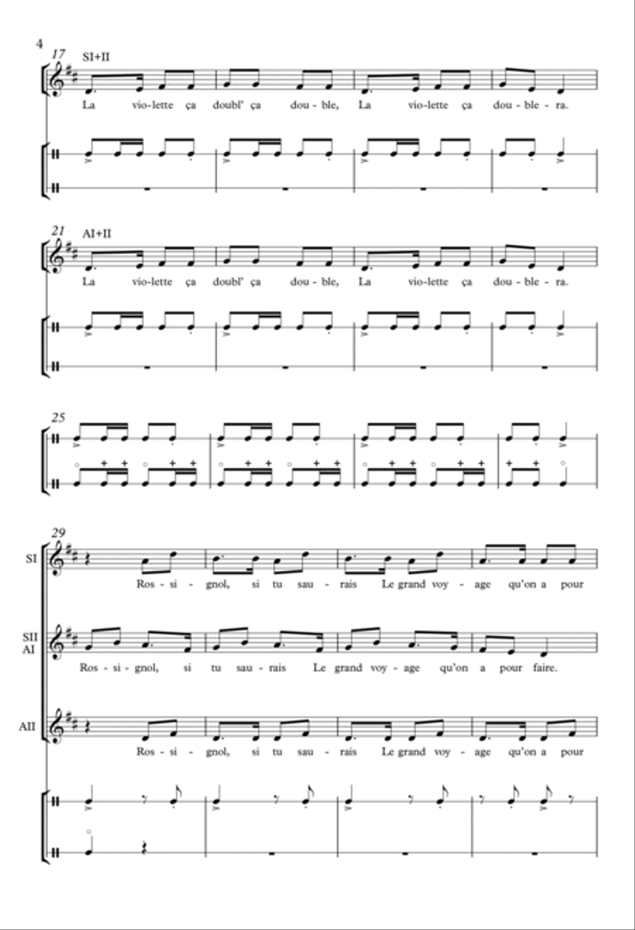 La Violette SSAA scores gallery preview page 3