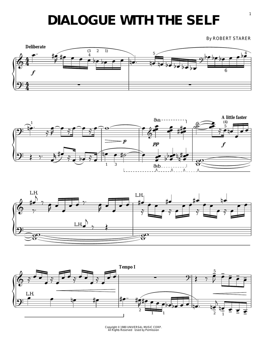 Dialogue With The Self Piano Solo scores gallery preview page 1