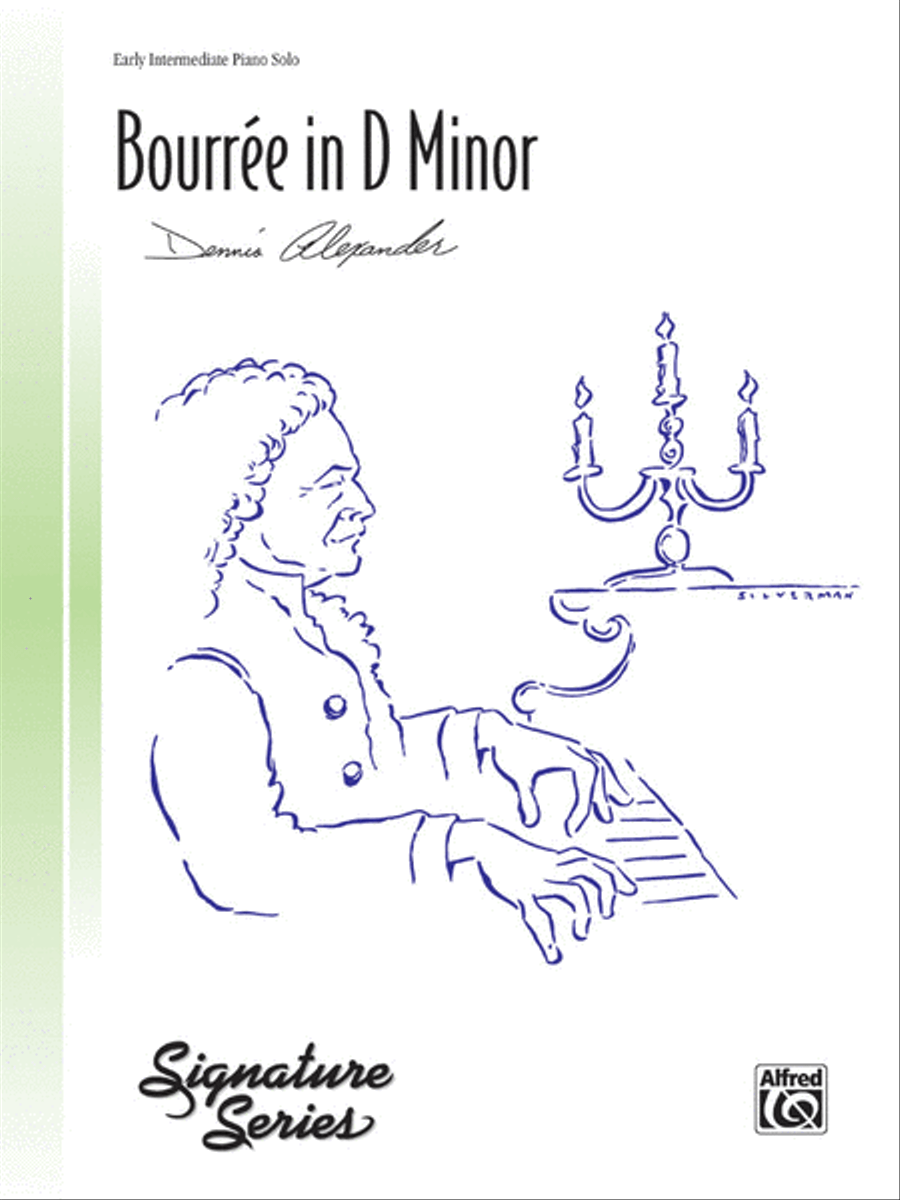 Bourrée in D Minor Piano Solo scores gallery preview page 1