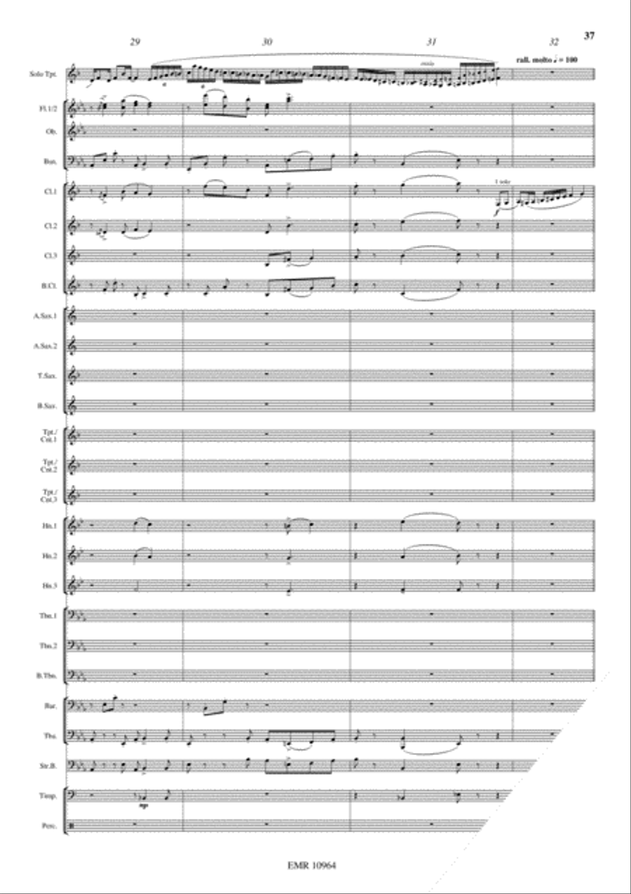 Japanese Folksongs Concert Band scores gallery preview page 20